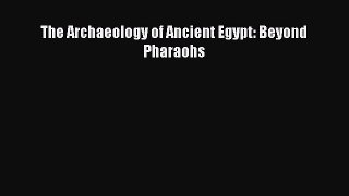 Read The Archaeology of Ancient Egypt: Beyond Pharaohs PDF Online
