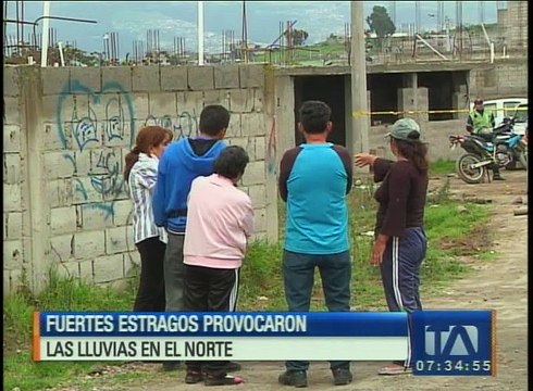 Fuertes estragos provocaron las lluvias en Quito