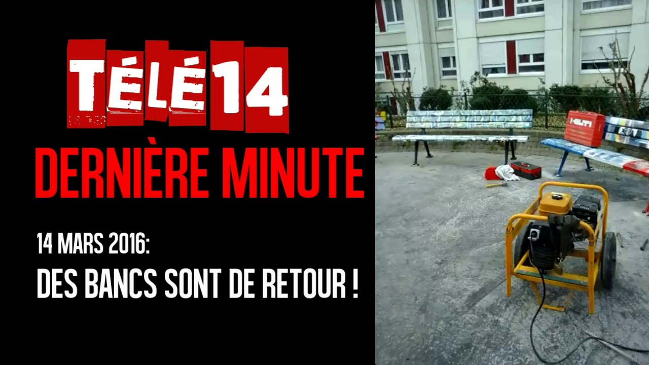 Moulin de la vierge DERNIÈRE : le retour des bancs