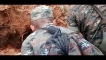Dog rescued after landsliding/Διάσωση σκύλου μετά από κατολίσθηση