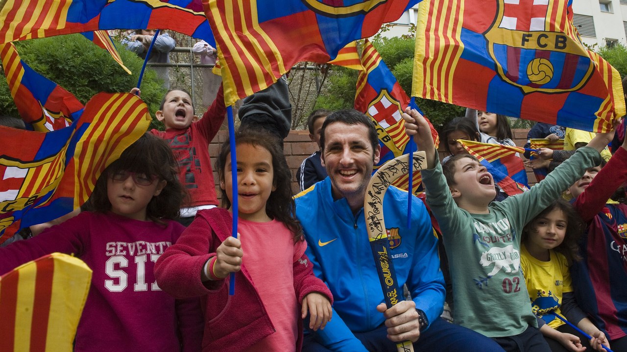 FCB Hockey: visita a la escuela El Sagrer