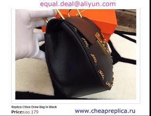 Chloe Drew Bag In Black on Sale