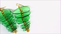 Recycled Jewelry Ideas DIY Plastic Bottle Earrings by Recycled Bottles Crafts