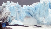 Amazing Ice bridge of Perito Moreno glacier collapses