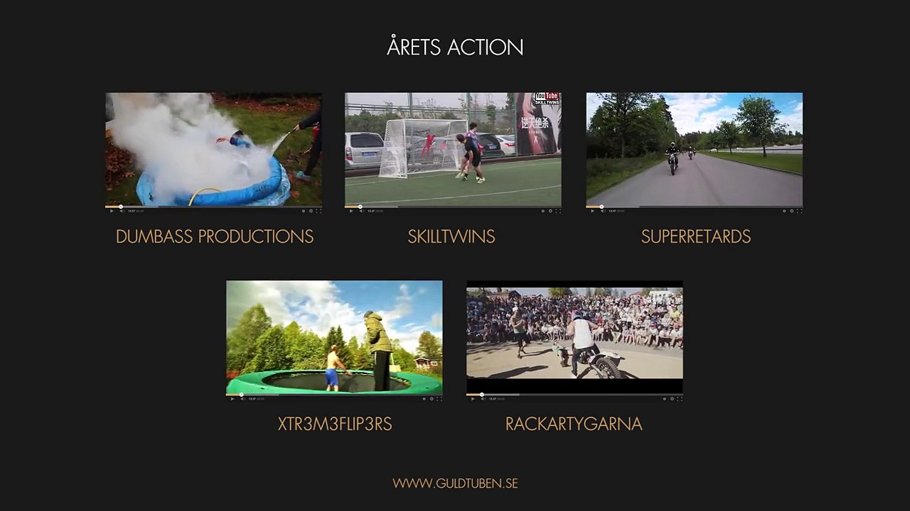 Årets Action | Nomineringar | Guldtuben 2016