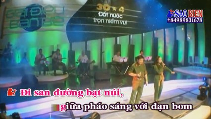 Karaoke DEMO Đường Trường Sơn Xe Anh Qua (Hoàng Thái ft Thanh Nhài)