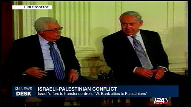 Israel 'offers to transfer control of W. Bank cities to Palestinians'