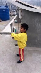 Cute Punjabi Kid Gets Angry While Flying Kite  - Thug Life