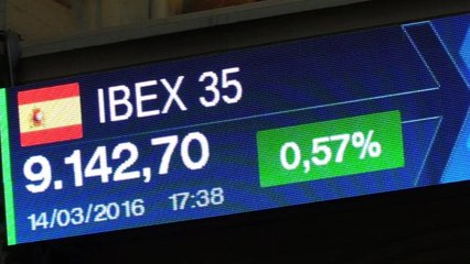 El Ibex35 sube el 0,57% hasta los 9.142 puntos