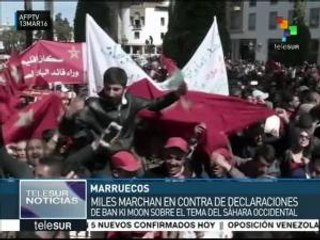 Marroquíes rechazan declaración de Ban Ki-moon sobre tema de saharauis
