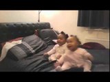 Twin Girls Are Just Sitting On The Bed, But When Mom Starts Singing, I’m Melting