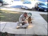 Dog Welcoming Soldier Home