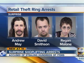 Three arrested for Surprise shoplifting