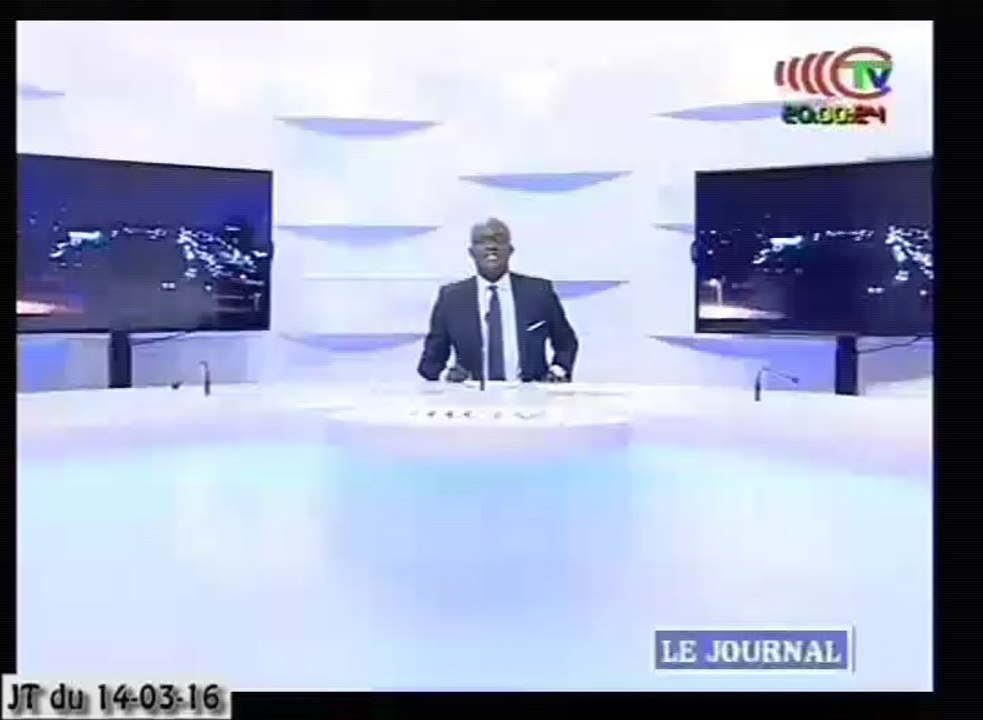 Journal de 20h TVCongo du lundi 14 mars 2016 -By Congo-Site