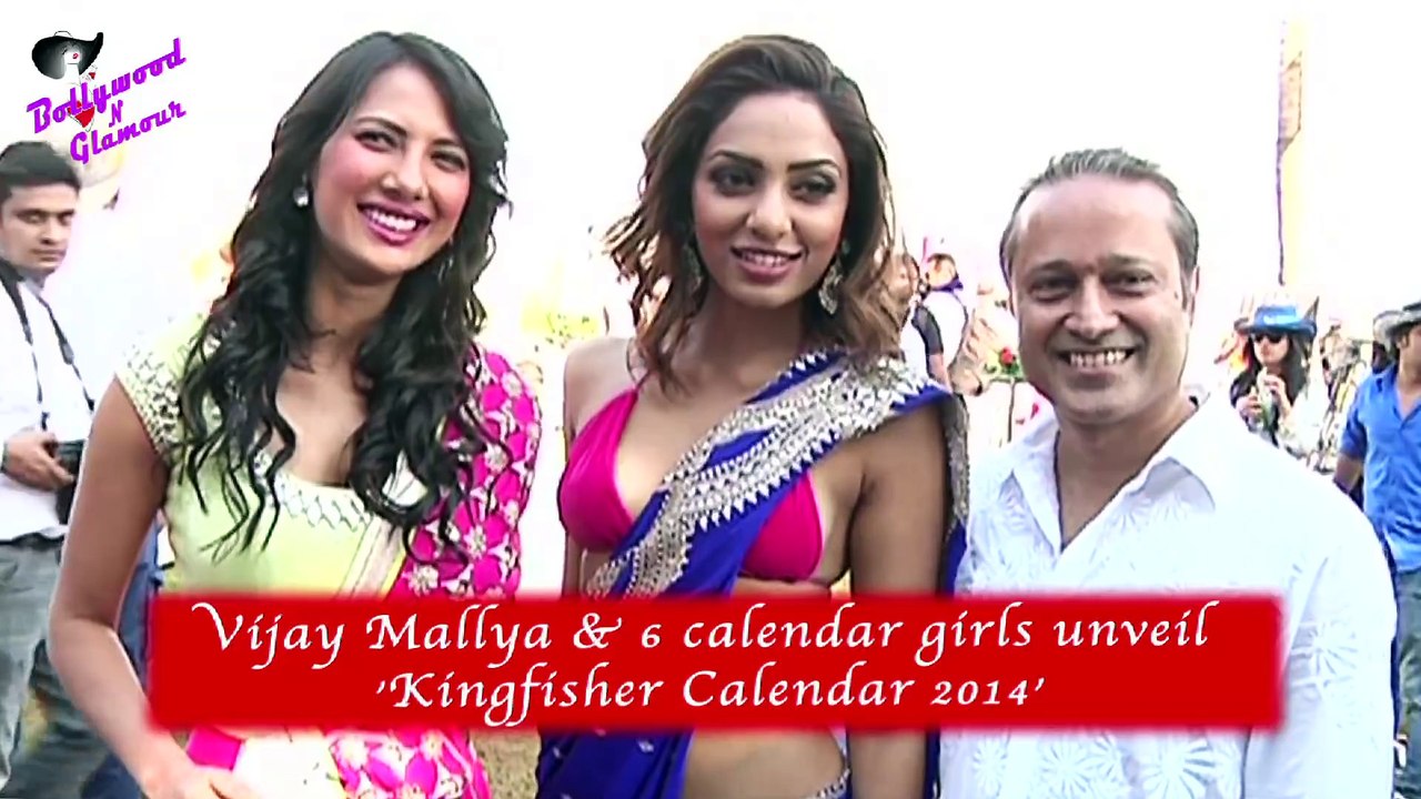 Vijay Mallya & 6 calendar girls unveil 'Kingfisher Calendar 2014'