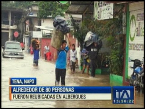 Fuertes lluvias afectaron a la ciudad de El Tena