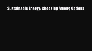 Download Sustainable Energy: Choosing Among Options Ebook Free