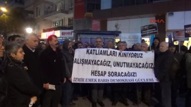 İzmir - Kesk Ankara'daki Terör Eylemi Protesto Etti