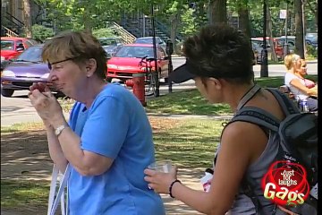 Glass eye in a glass prank