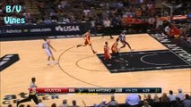 K.J. McDaniels Two Blocks Against The San Antonio Spurs