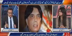 92 Channel Embarass Rauf Klasra While He was Going To Tell Something About CH Nisar