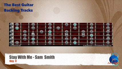 Stay With Me - Sam Smith Guitar Backing Track with scale map _ Chart