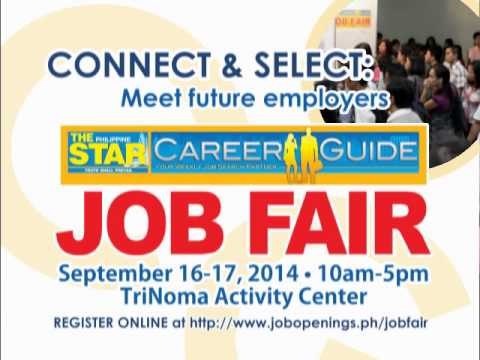 Sept 16-17 Career Guide Job Fair at TriNoma
