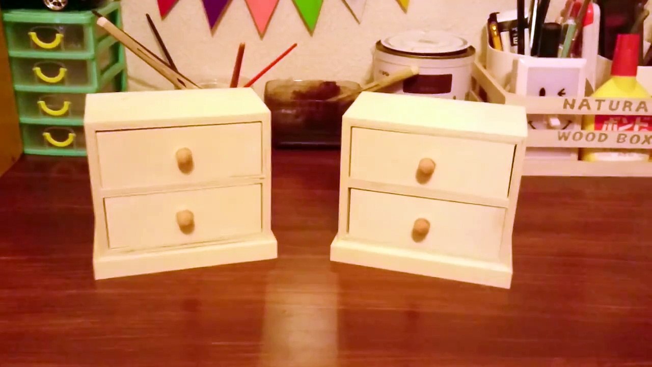 100均リメイク ダイソー ウッドボックスでオシャレな小物入れ DIY,handmade