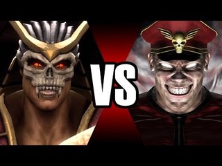 SHAO KAHN VS M. BISON | BATALHA MORTAL | Ei Nerd