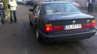 Iwan&BMW E34 525 ;) Przerwa Palenie Gumy  Samochodówka Koszalin