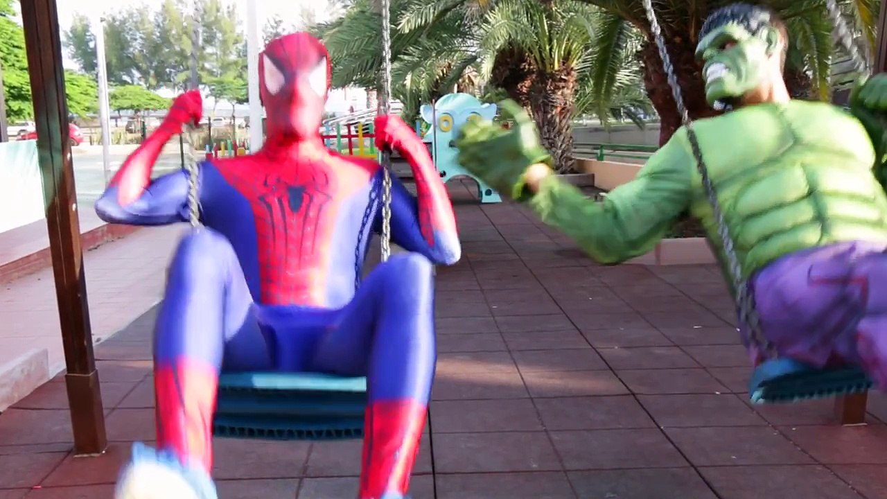 Spiderman vs The Incredible Hulk - Superhero Movie - Battle in Real Life!
