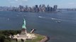 Free Stock Footage Clip of the Statue of Liberty Aerial Video