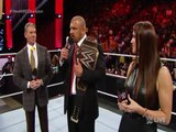 W.W. ENTERTAINMENTThe McMahon family celebrates Triple H's Royal Rumble Match victory-
