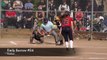 Catcher Throw to 2nd on Steal: Great Oak vs TV Bears. High School Softball. Burrow Class of 2017