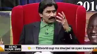Javed Miandad gets angry on Shahid afridi