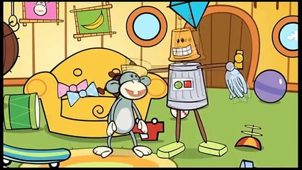 Развивающий мультик Бруно и Банановая команда Цвета и формы детям. Робот уборщик