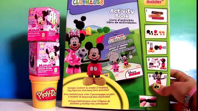 ClayBuddies Mickey Mouse Clubhouse with Minnie Mouse Play-Doh Surprise Eggs Huevos Sorpresa Mickey Mouse Cartoons