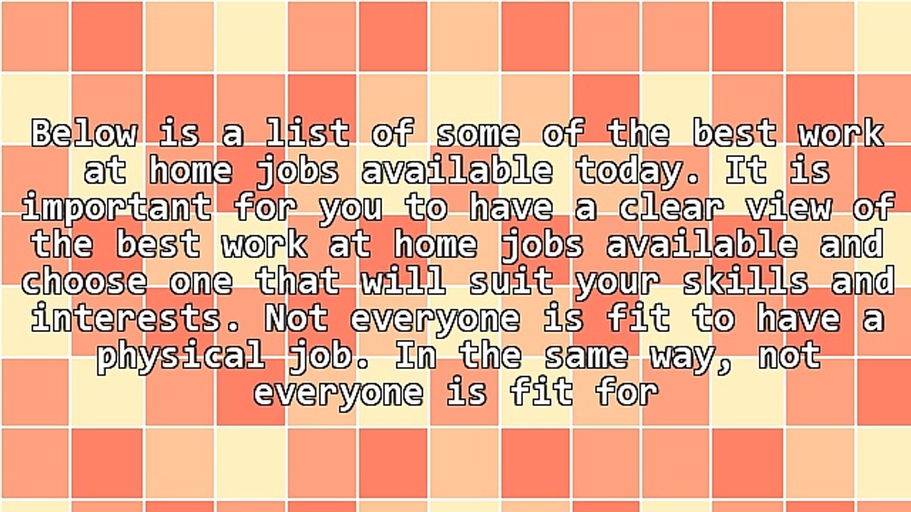 The Best Work at Home Jobs You Can Find