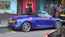 New SHMEEMOBILE Audi R8 V10 Spyder IN ACTION Revs and Accelerations
