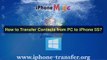 [Contacts to iPhone 5S]: How to Transfer/Import Contacts from PC to iPhone 5S