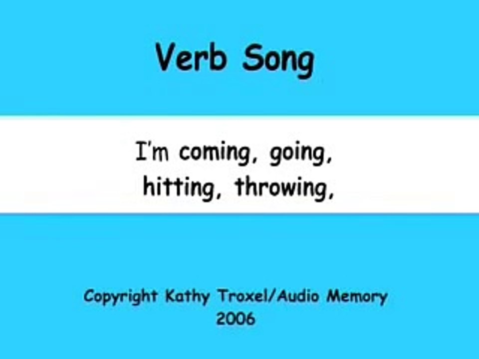 Verb Song