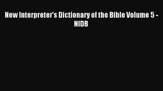 Download New Interpreter's Dictionary of the Bible Volume 5 - NIDB PDF Online