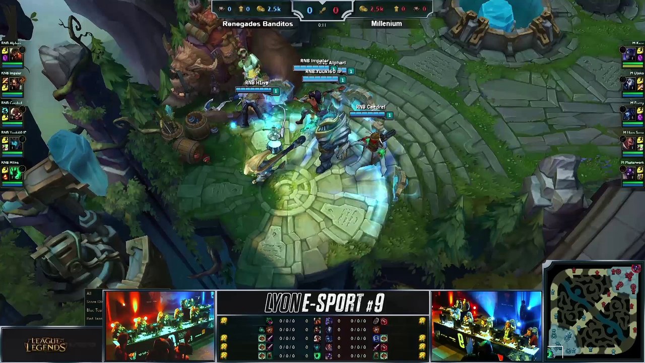 Lyon e-sport #9 - Renegades Banditos vs Millenium (Game 1)