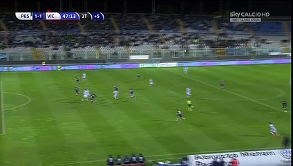 Gianluca Lapadula Goal Pescara Calcio 1 1 Vicenza Calcio Italy Serie B