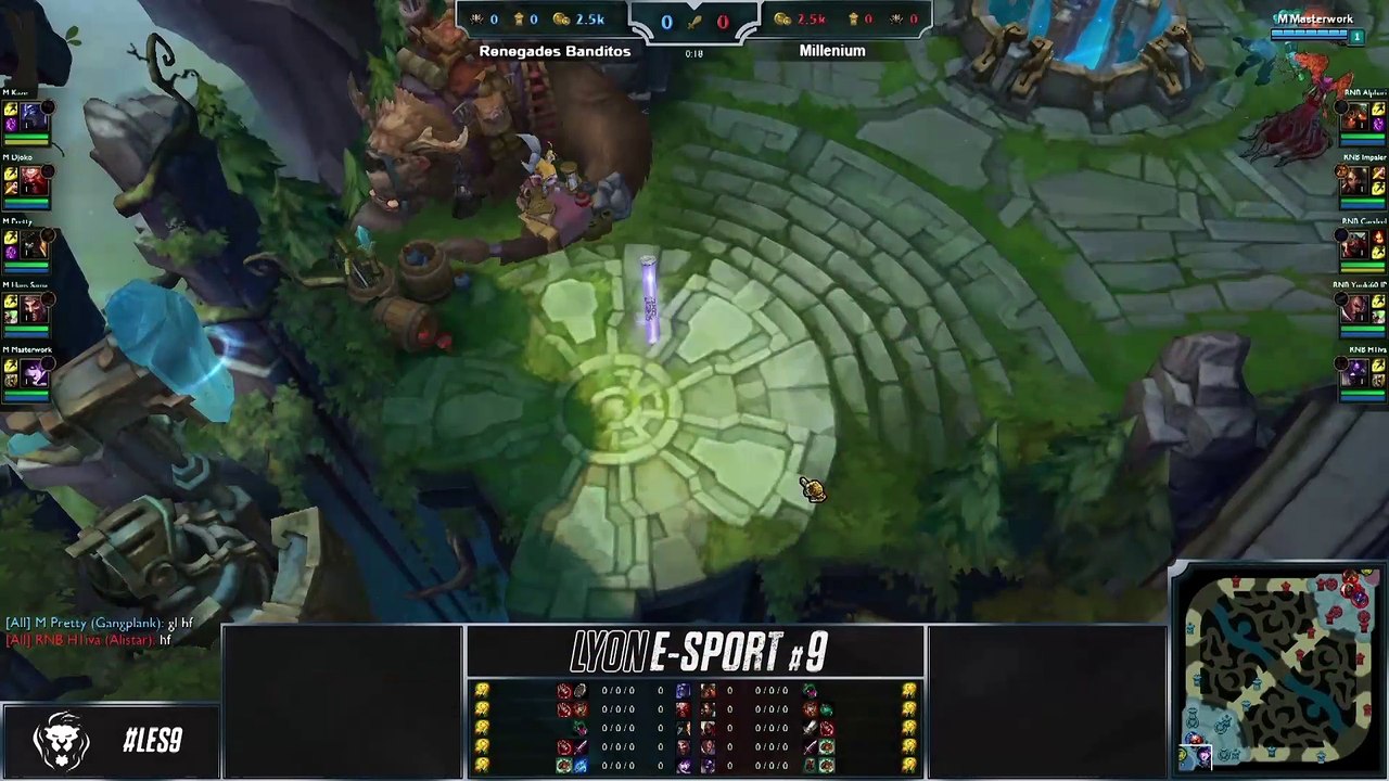 Lyon e-sport #9 - Renegades Banditos vs Millenium (Game 2)