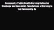 PDF Community/Public Health Nursing Online for Stanhope and Lancaster: Foundations of Nursing