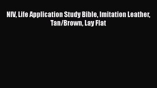 Download NIV Life Application Study Bible Imitation Leather Tan/Brown Lay Flat Ebook Free