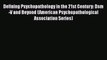 PDF Defining Psychopathology in the 21st Century: Dsm-V and Beyond (American Psychopathological