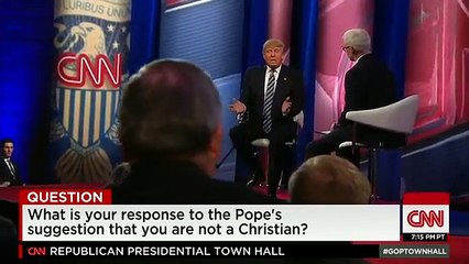Donald Trump responds to the Pope's ' not Christian' comments (News World)