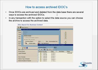 SAP Archiving (Accessing Archieved IDOC'S) - Part 3